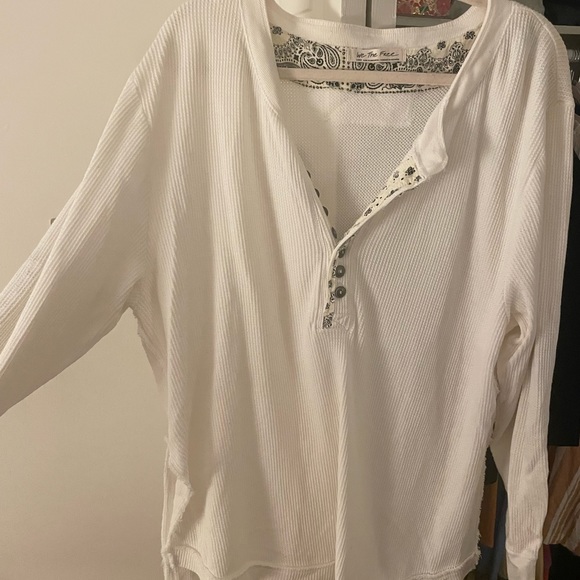 Free People Fall for You Henley -Ivory - Picture 5 of 8